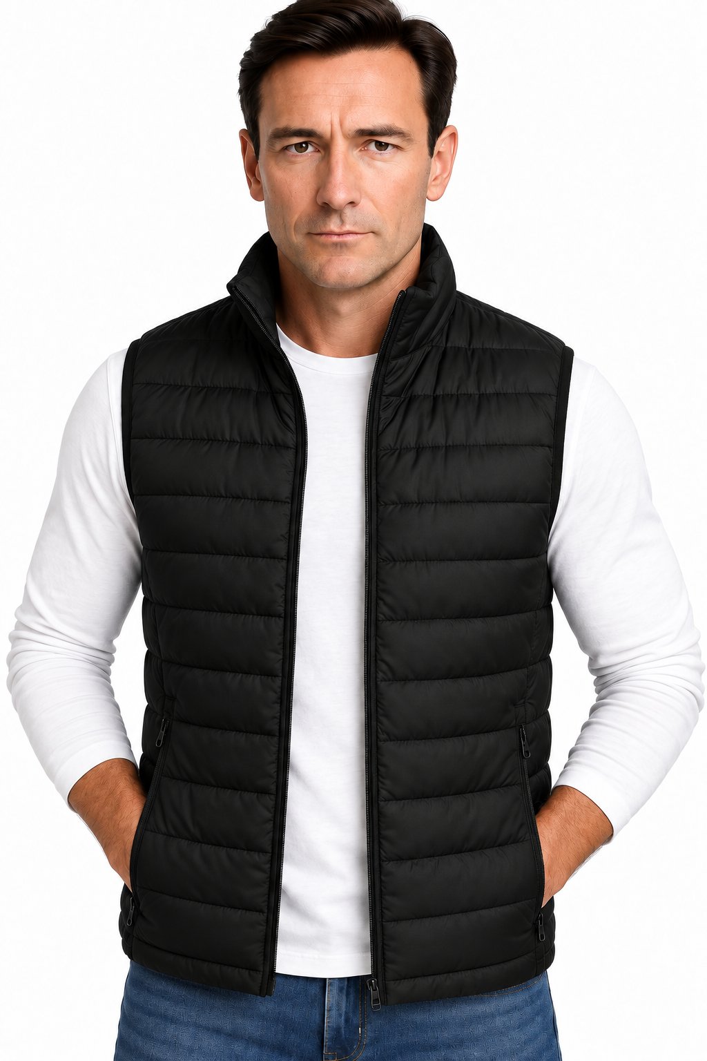 Men's Cotton-Padded Puffer Vest | Glitz & Fashion
