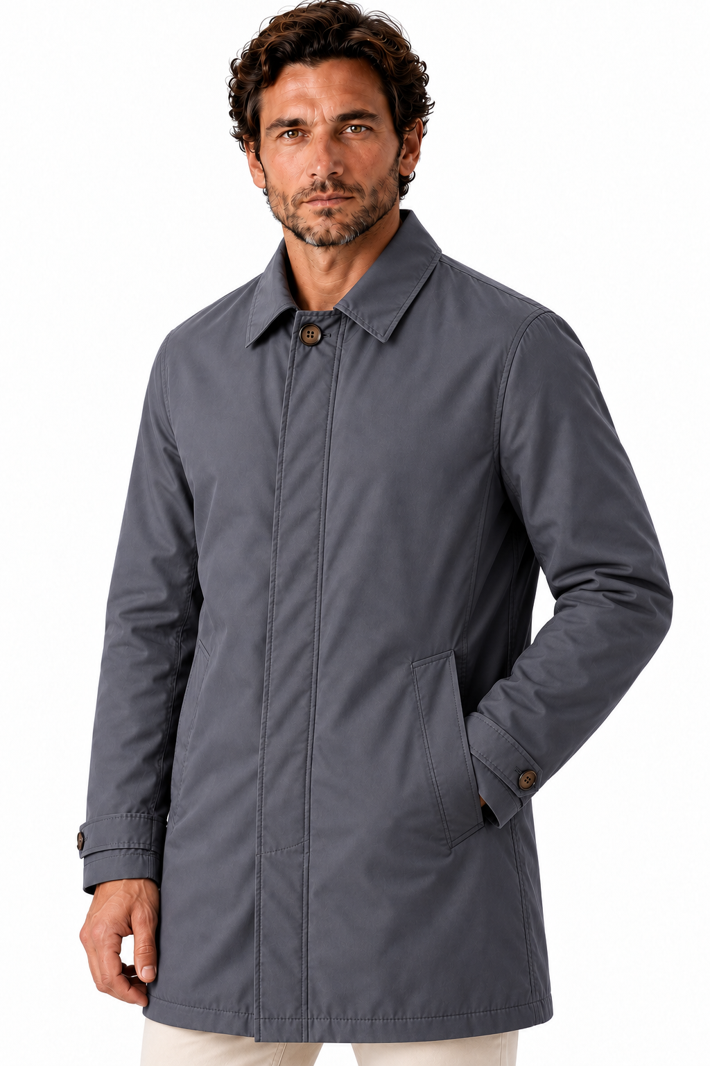 Men's Lightweight Water-Resistant Trench Coat | Glitz & Fashion