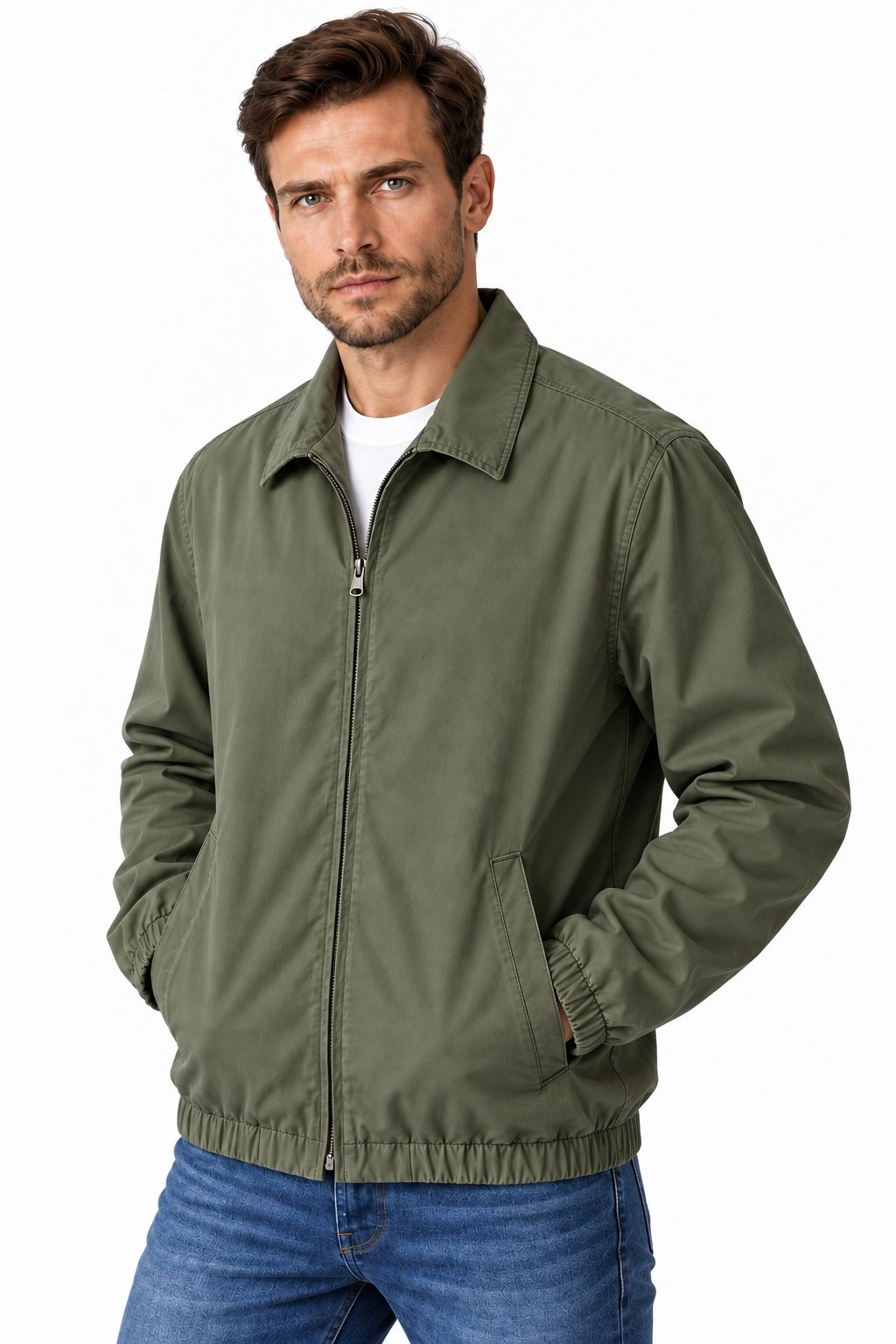 Men's Casual Zip Golf Jacket | Glitz & Fashion