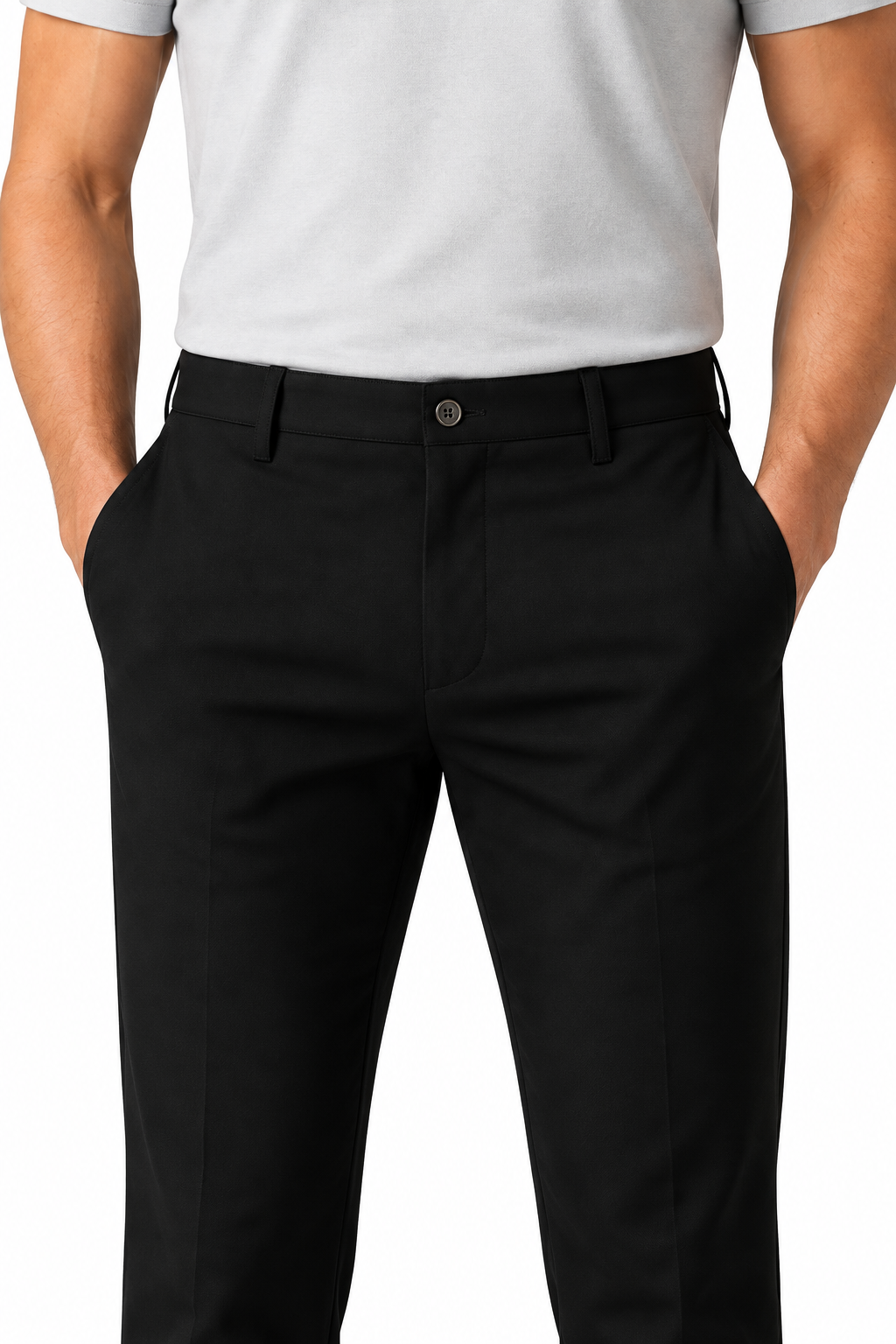 Men's Business Trousers Slim Fit Tailored Finish | Glitz & Fashion