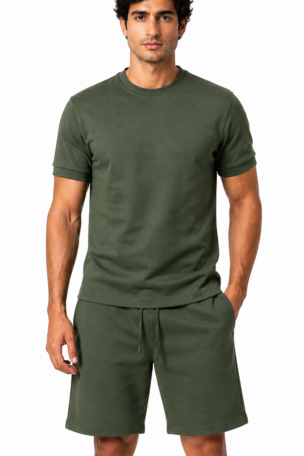 Men's T-Shirt Shorts Set Casual Fit Coordinated Design | Glitz & Fashion
