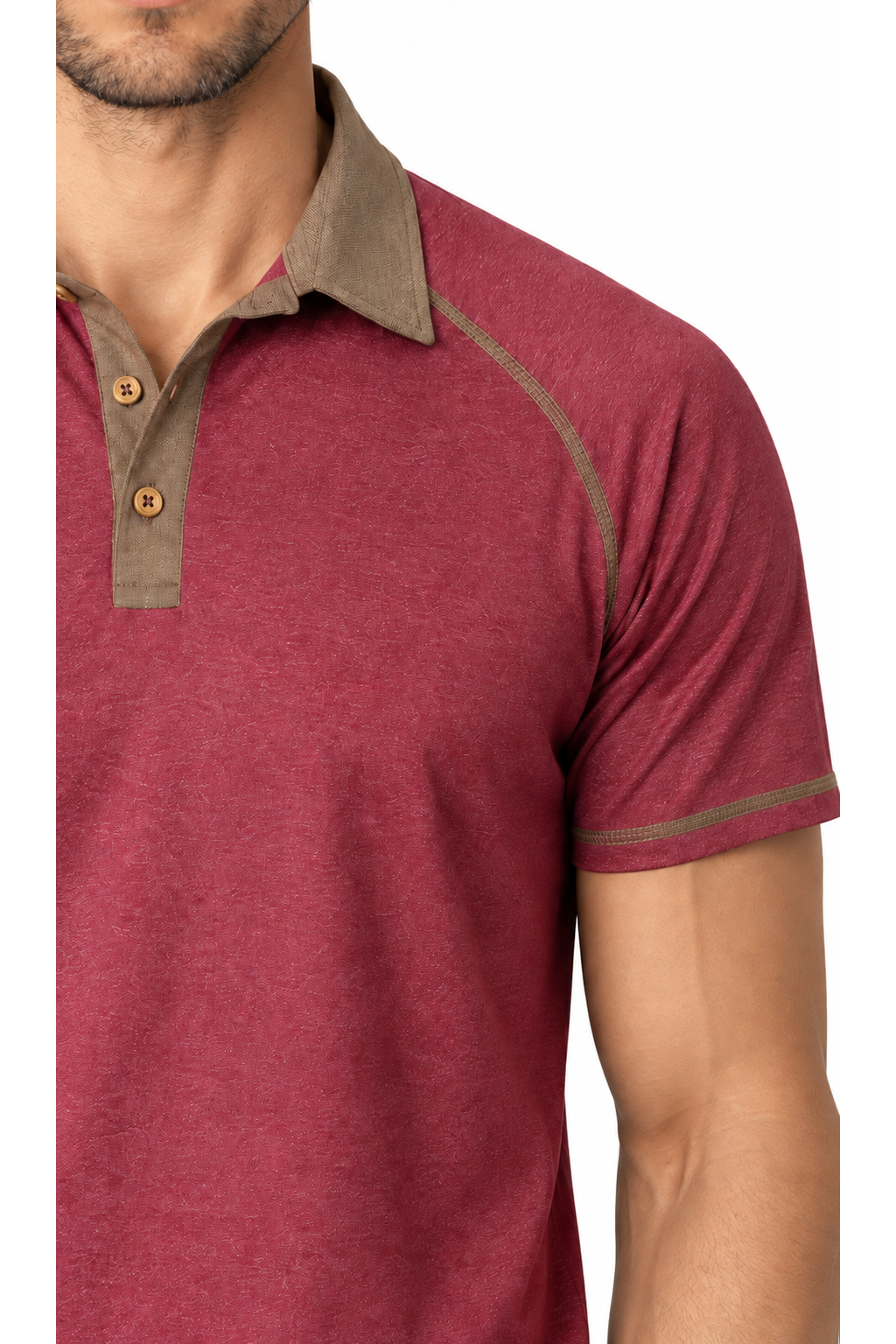Men's Polo Shirt Contrast Stitching Short Sleeves | Glitz & Fashion