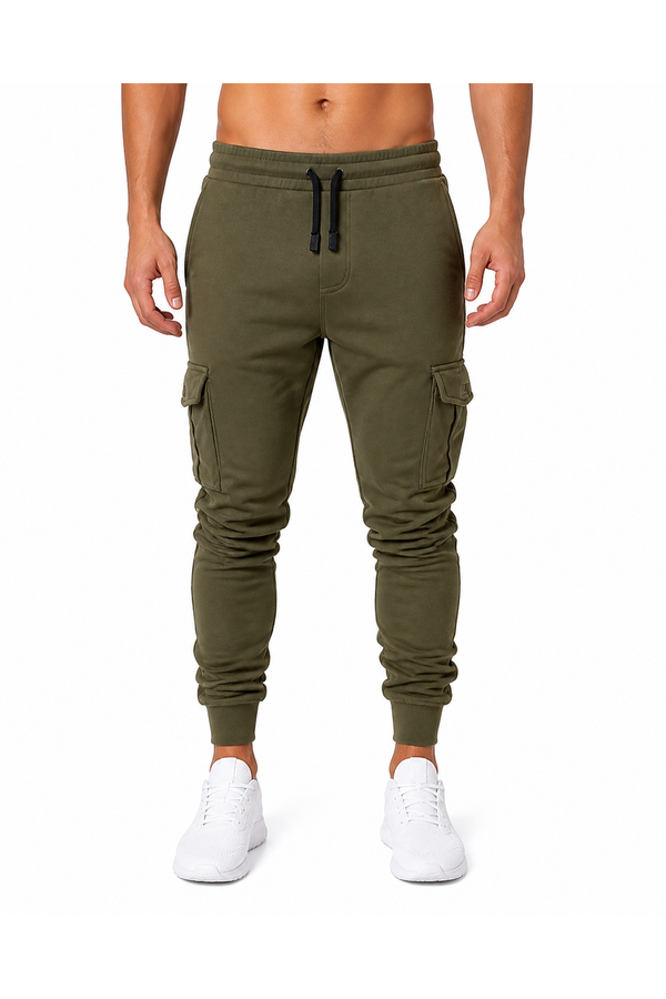 Men's Cargo Joggers Tapered Fit Utility Pockets | Glitz & Fashion