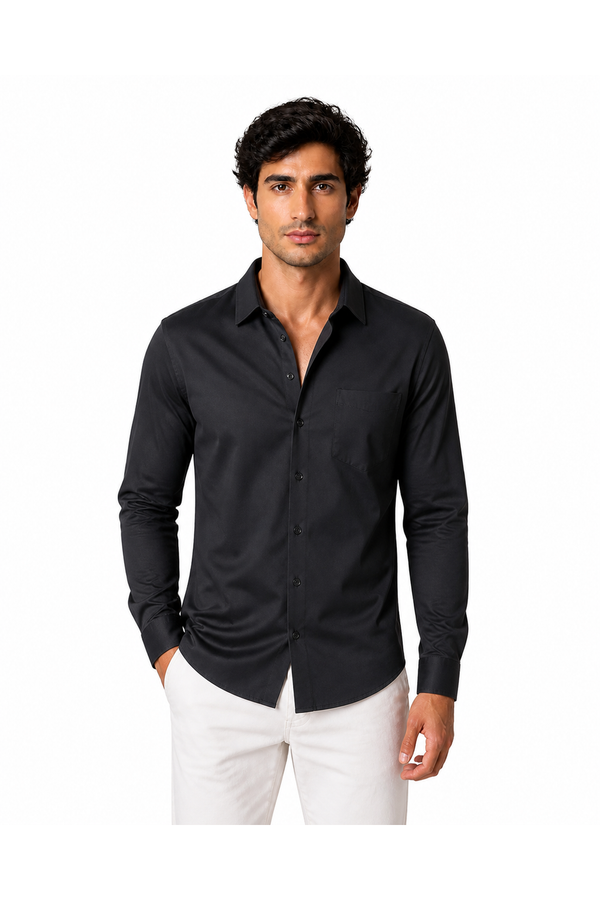 Men's Button-Up Shirt Premium Cotton Classic Fit | Glitz & Fashion