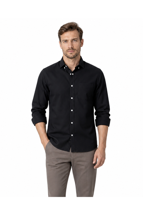 Men's Business Shirt Slim Fit Clean Finish | Glitz & Fashion