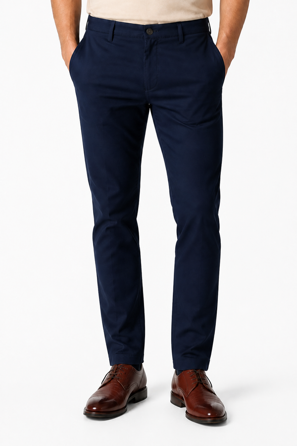 Men's Business Trousers Slim Fit Tailored Finish | Glitz & Fashion