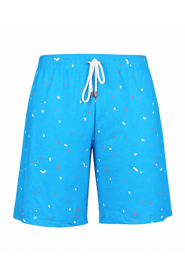 Men's Shorts Paint-Splatter Print Drawstring Waist | Glitz & Fashion