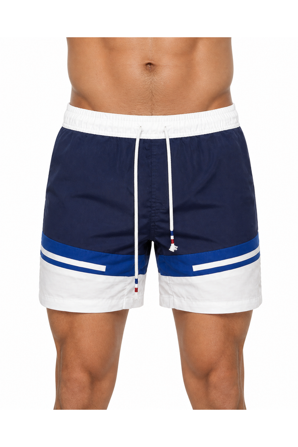 Men's Swim Shorts Colorblock Design Quick-Dry Fabric | Glitz & Fashion