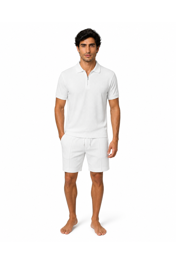 Men's Polo Shorts Set Lightweight Feel Coordinated Design | Glitz & Fashion