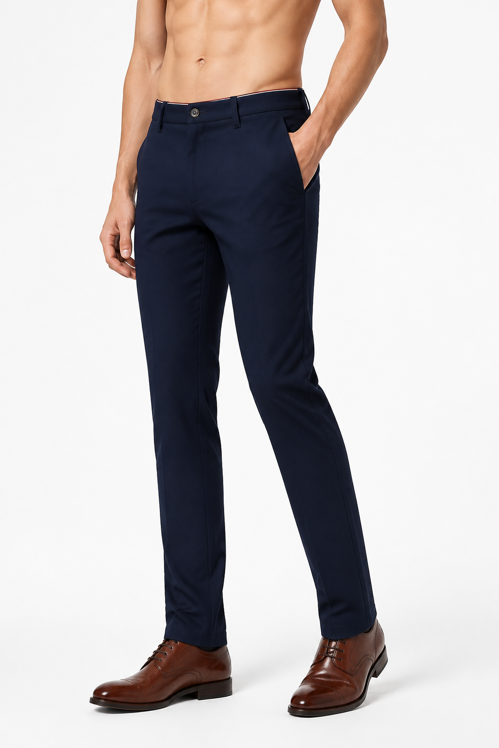 Men's Business Trousers Slim Fit Tailored Finish | Glitz & Fashion