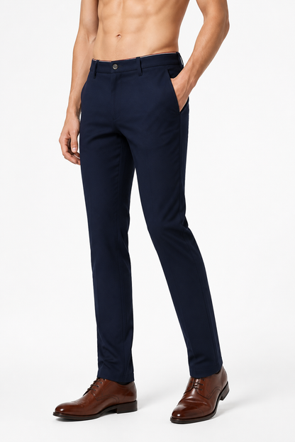 Men's Business Trousers Slim Fit Tailored Finish | Glitz & Fashion