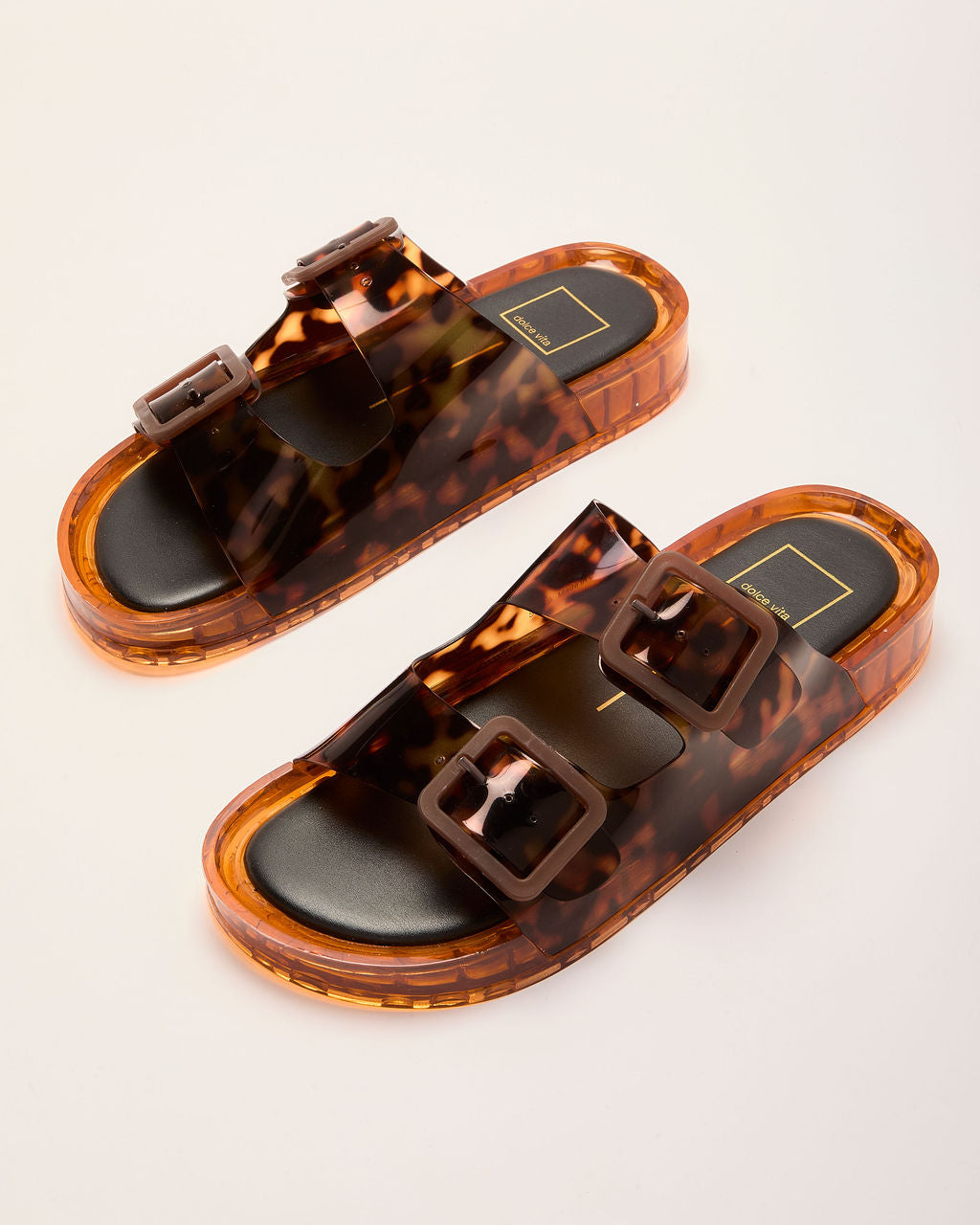 Julio Tortoise Shell Buckle Sandals