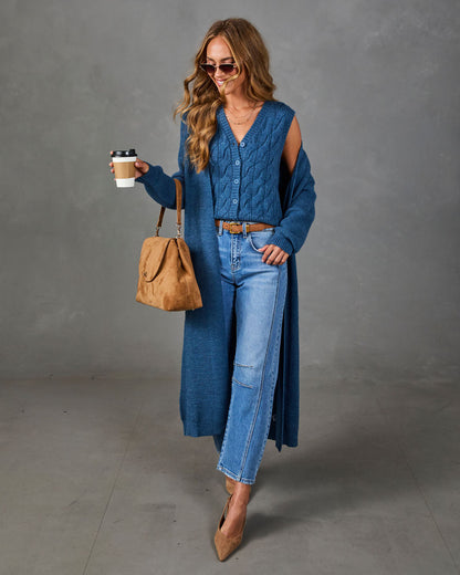 Soft Sunday Knit Longline Cardigan