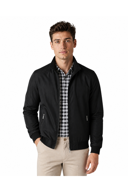 Men's Bomber Jacket Lightweight Build Classic Fit | Glitz & Fashion