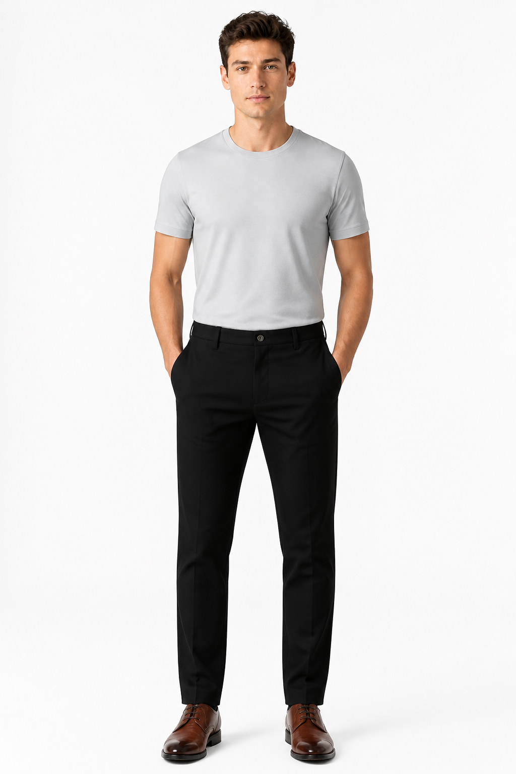 Men's Business Trousers Slim Fit Tailored Finish | Glitz & Fashion
