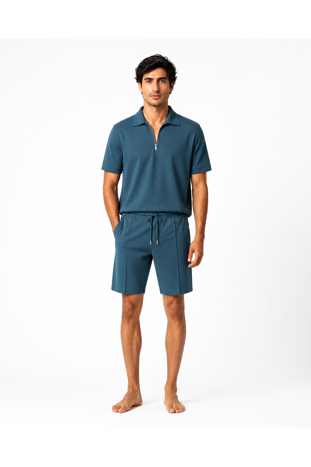 Men's Polo Shorts Set Lightweight Feel Coordinated Design | Glitz & Fashion