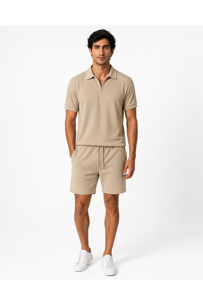Men's Polo Shorts Set Lightweight Feel Coordinated Design | Glitz & Fashion