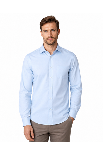 Men's Business Shirt Slim Fit Clean Finish | Glitz & Fashion