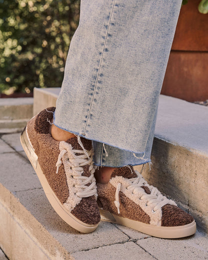 Zinah Contrast Faux Fur Sneakers