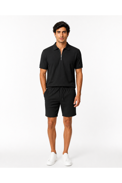 Men's Polo Shorts Set Lightweight Feel Coordinated Design | Glitz & Fashion