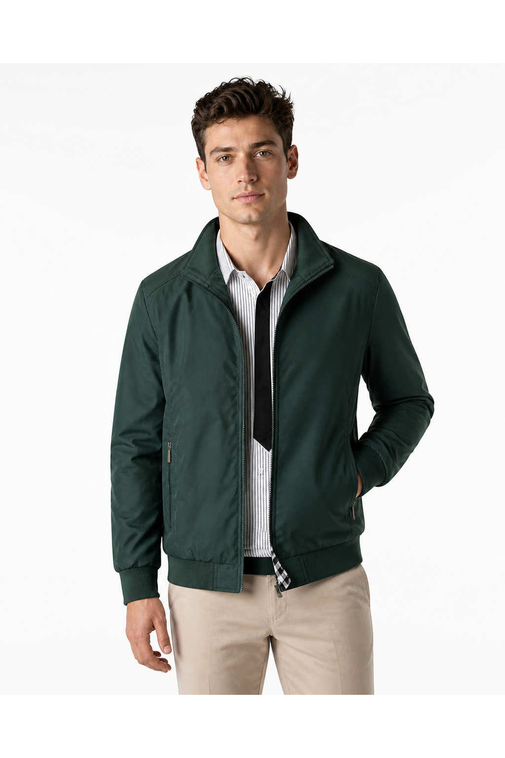 Men's Bomber Jacket Lightweight Build Classic Fit | Glitz & Fashion