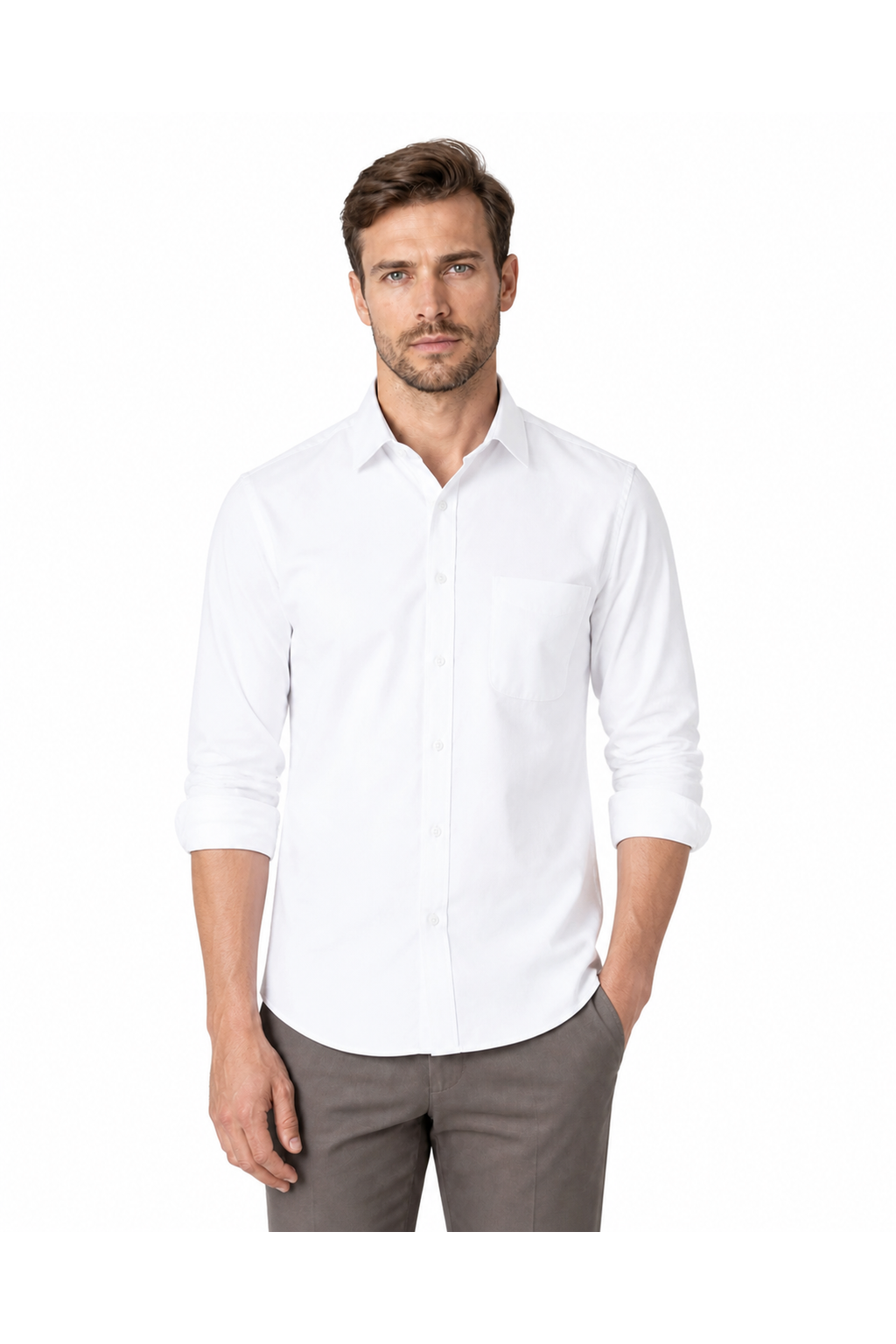 Men's Business Shirt Slim Fit Clean Finish | Glitz & Fashion