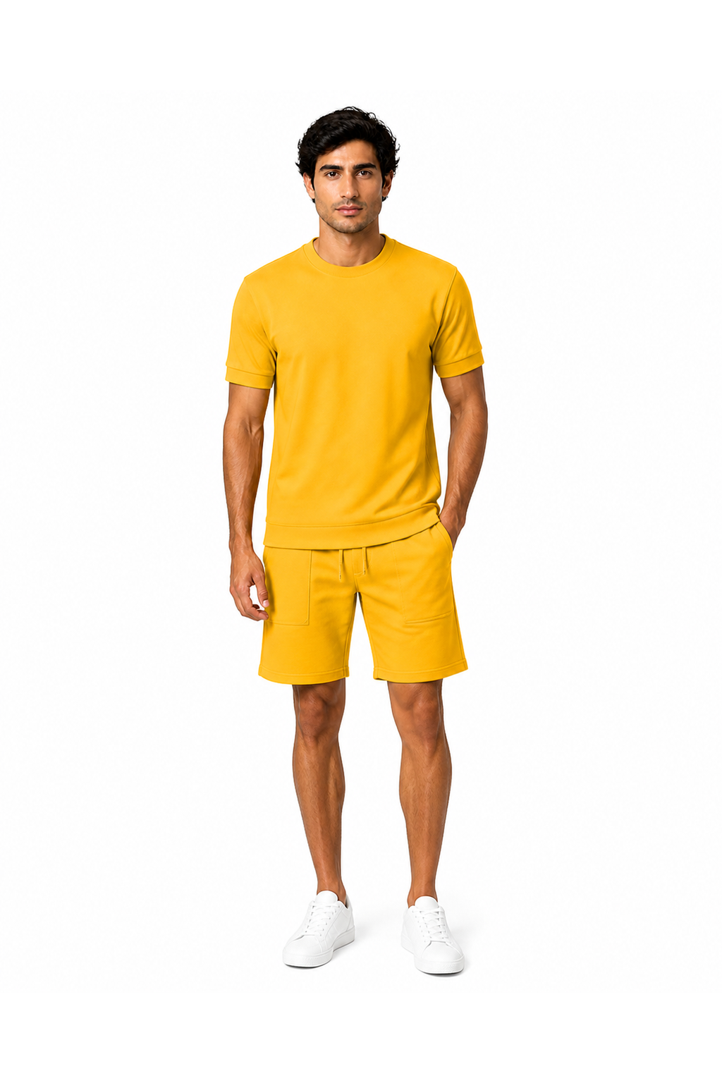 Men's T-Shirt Shorts Set Casual Fit Coordinated Design | Glitz & Fashion