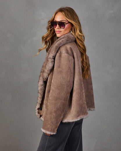 Downtown Dream Faux Fur Suede Reversible Jacket