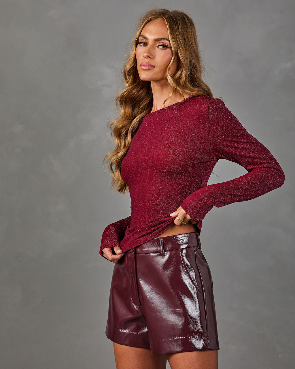 Special Place Glitter Knit Top