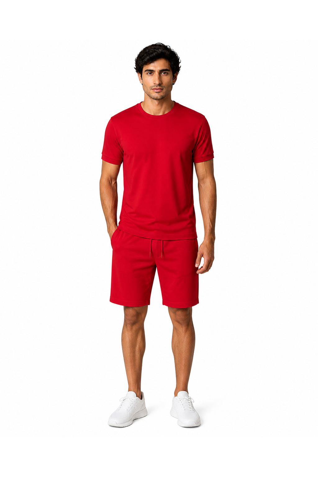 Men's T-Shirt Shorts Set Casual Fit Coordinated Design | Glitz & Fashion