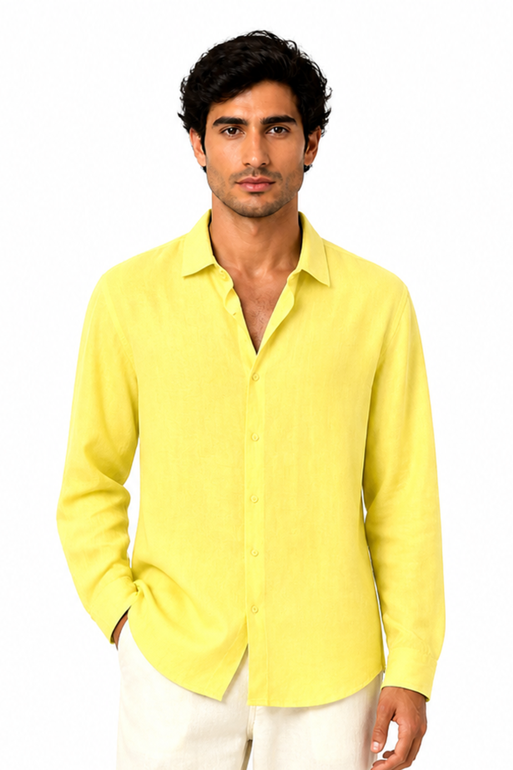 Men's Button-Up Shirt Relaxed Fit Long Sleeves | Glitz & Fashion