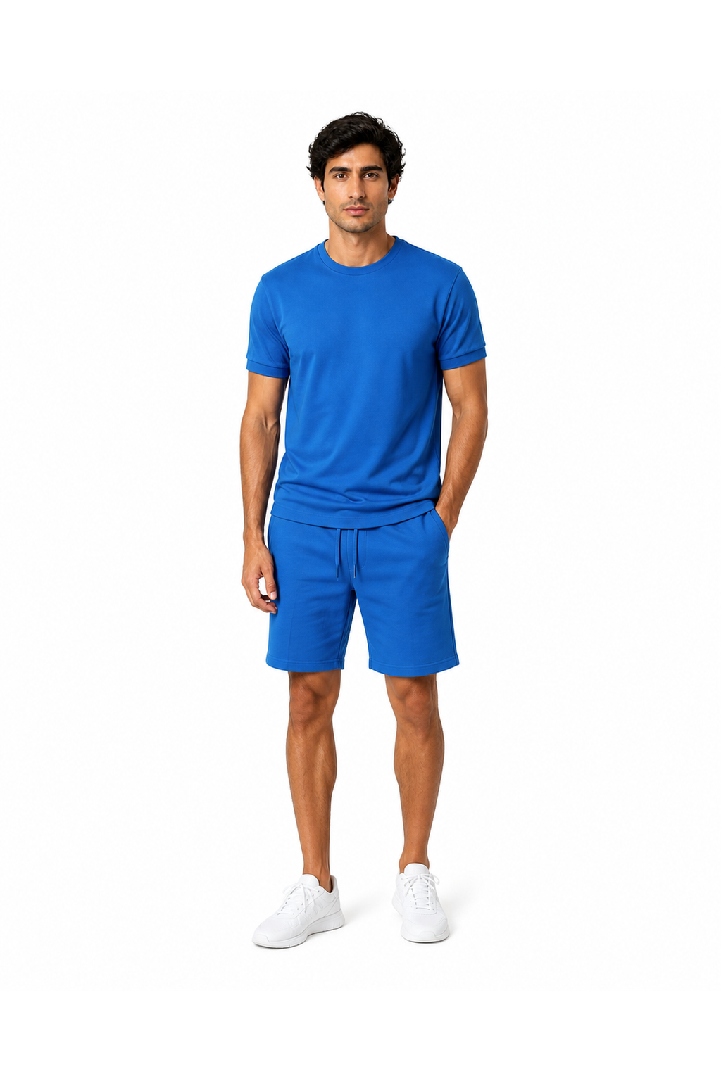 Men's T-Shirt Shorts Set Casual Fit Coordinated Design | Glitz & Fashion