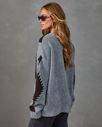 High Hopes Knit Argyle Sweater