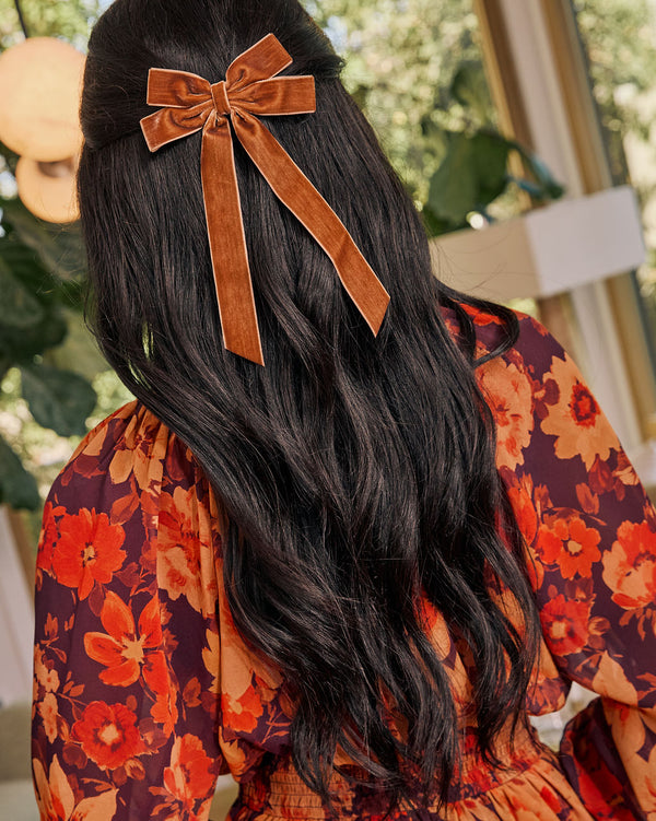 Shelly Velvet Bow Hair Clip