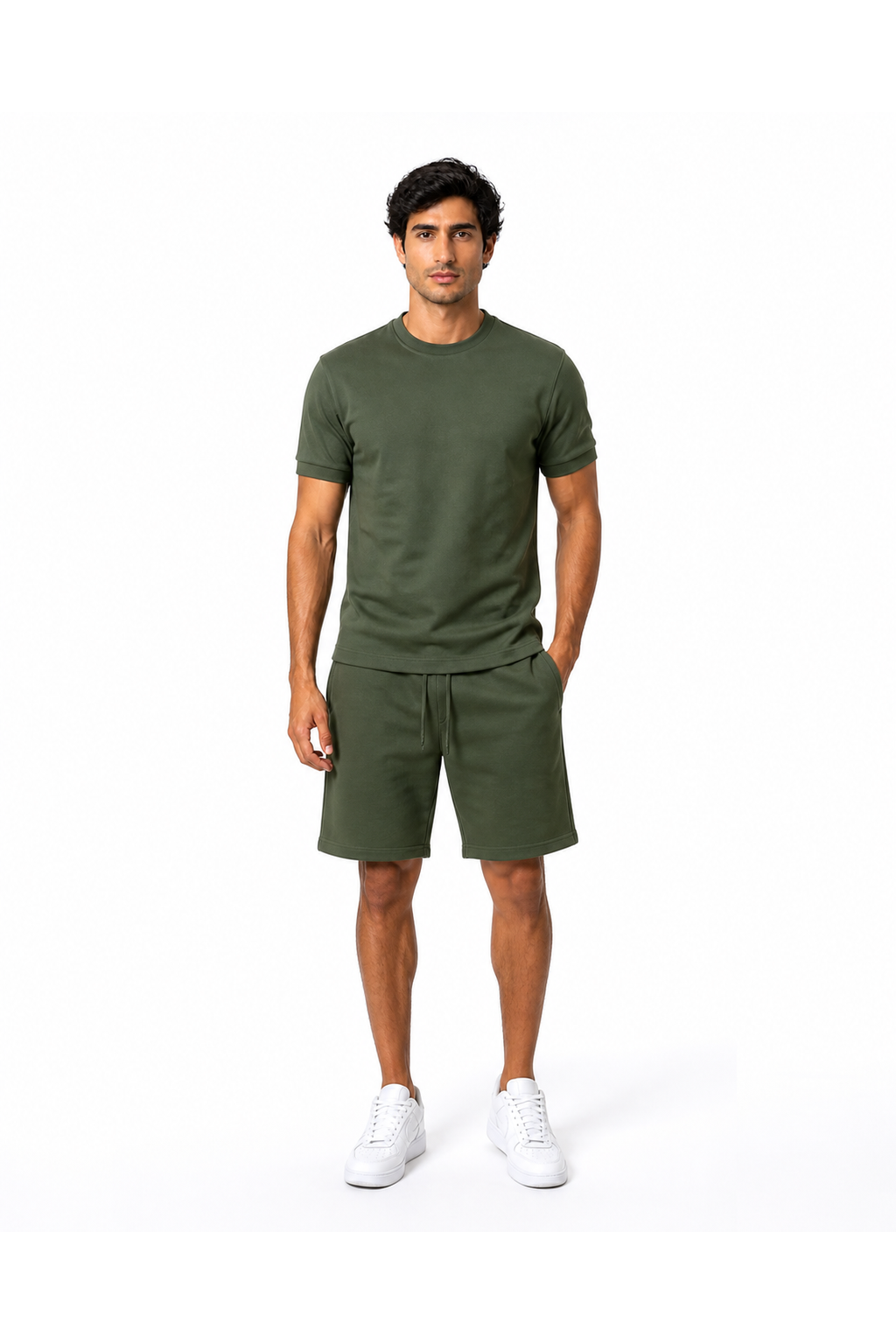 Men's T-Shirt Shorts Set Casual Fit Coordinated Design | Glitz & Fashion