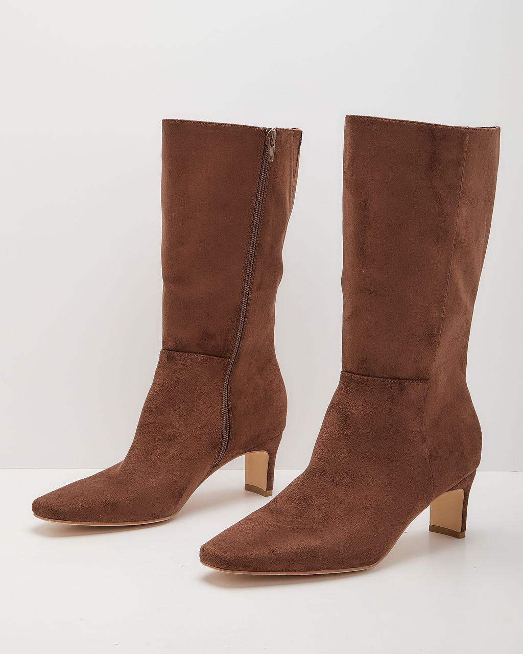 Nelle Faux Suede Mid Calf Boots
