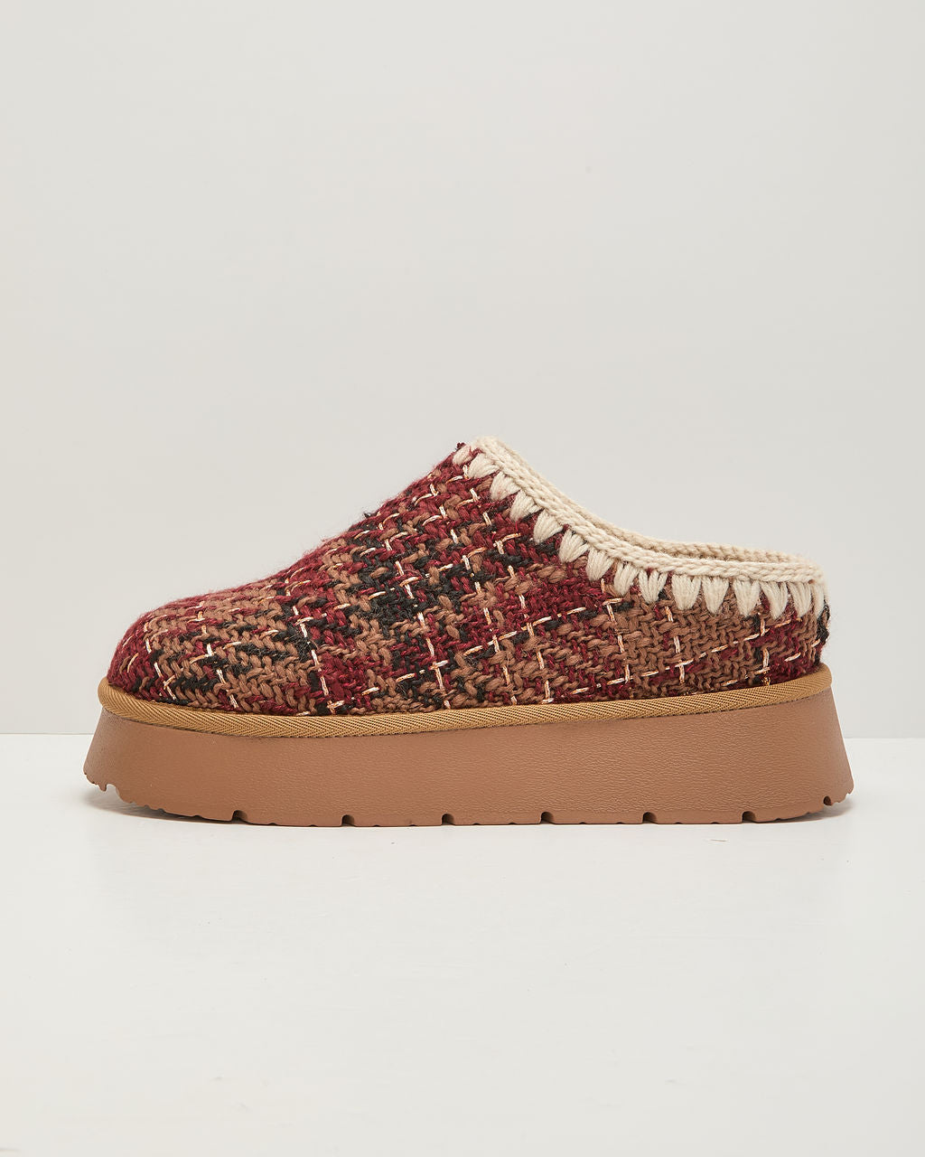 Emberlane Embroidered Design Platform Mules
