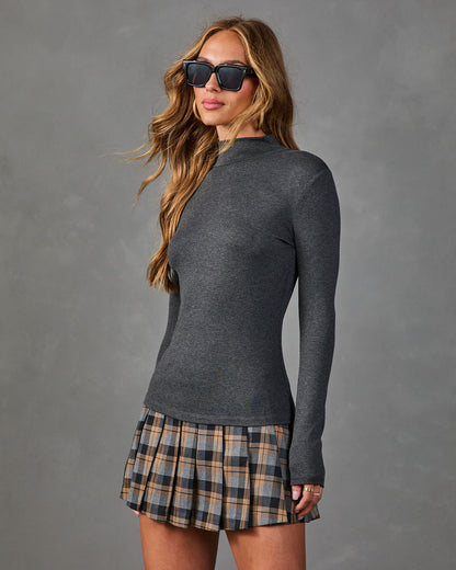 Simple Days Mock Neck Top