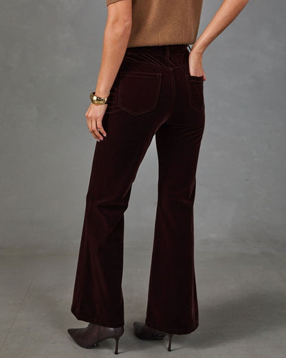 Ciella Velvet Wide Leg Pants