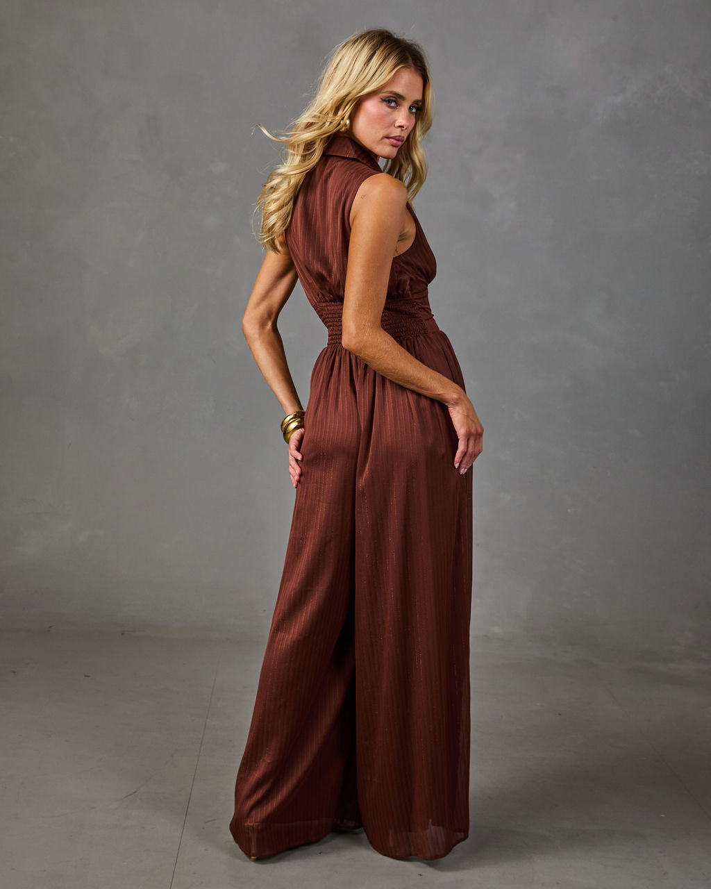 Sweet on Sundays Collared Jumpsuit