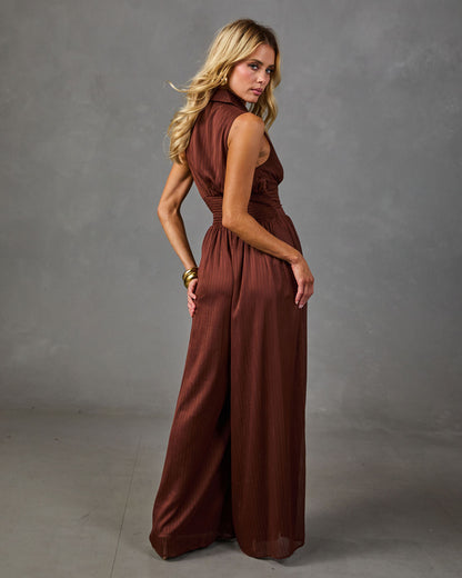 Sweet on Sundays Collared Jumpsuit