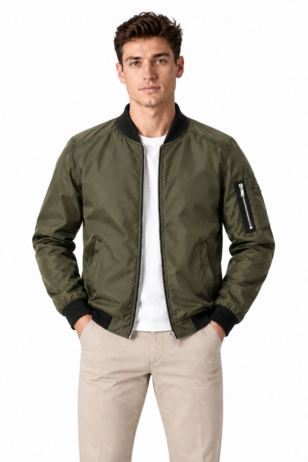 Men's Multi-Pocket Windbreaker Jacket | Glitz & Fashion
