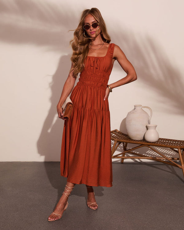 Coastal Moonlight Tiered Maxi Dress