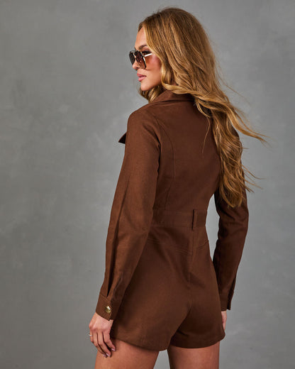 Rust Hour Denim Romper