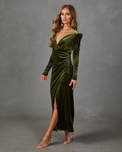 Closer Look Velvet Maxi Dress