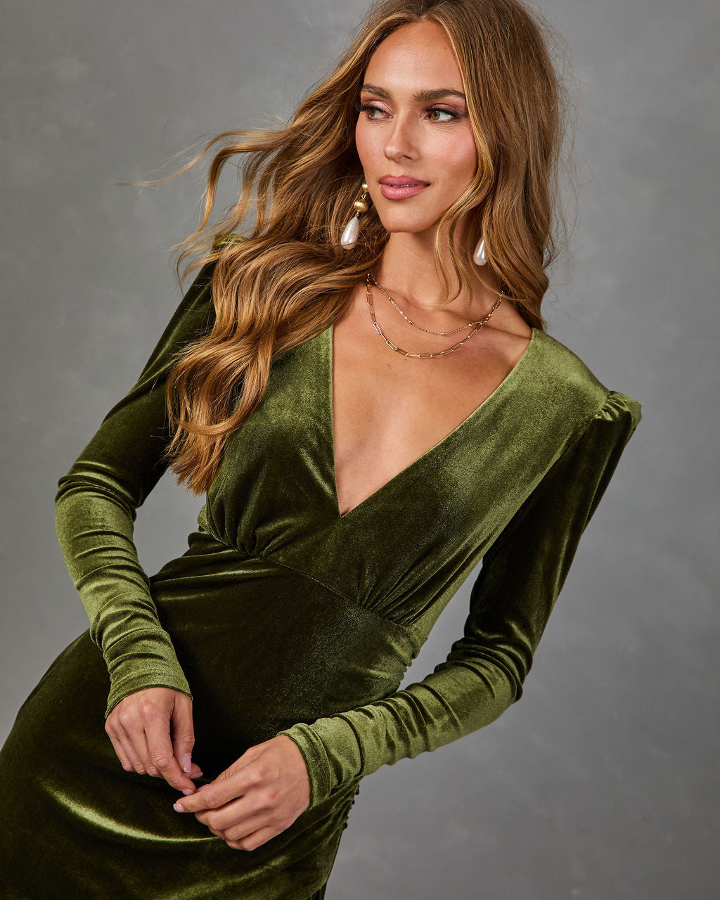 Closer Look Velvet Maxi Dress