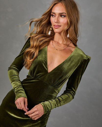 Closer Look Velvet Maxi Dress