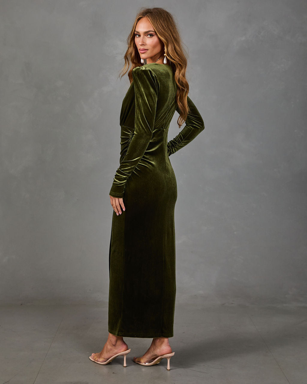 Closer Look Velvet Maxi Dress