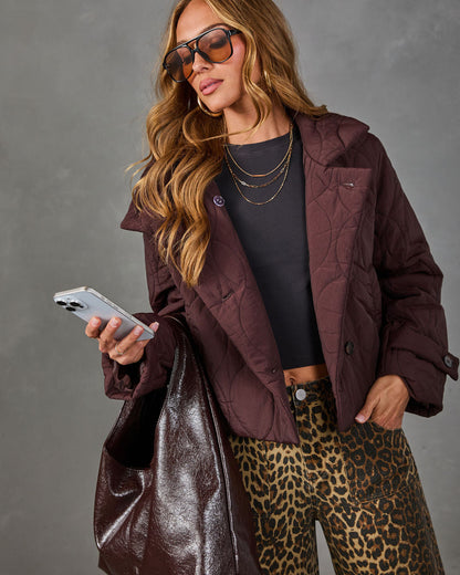 Stay Longer Quilted Funnel Neck Jacket