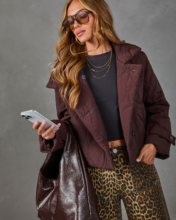 Stay Longer Quilted Funnel Neck Jacket